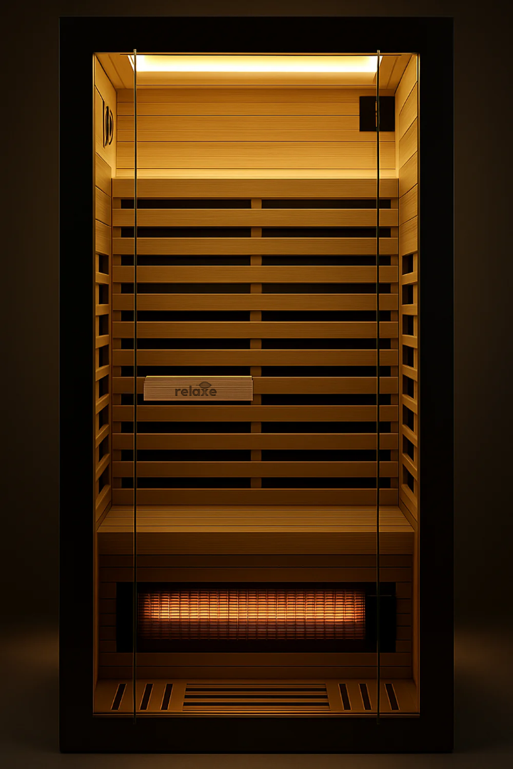 SAUNA INFRARGE SPECTRUM CALDERA ™ RELATIF avec panneau de thérapie rouge