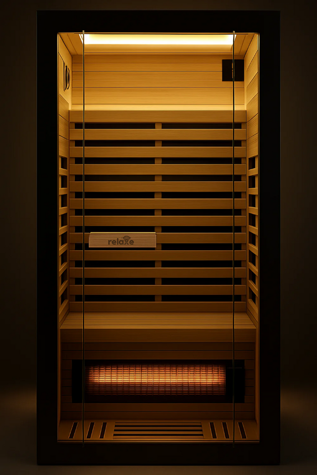 SAUNA INFRARGE SPECTRUM CALDERA ™ RELATIF avec panneau de thérapie rouge