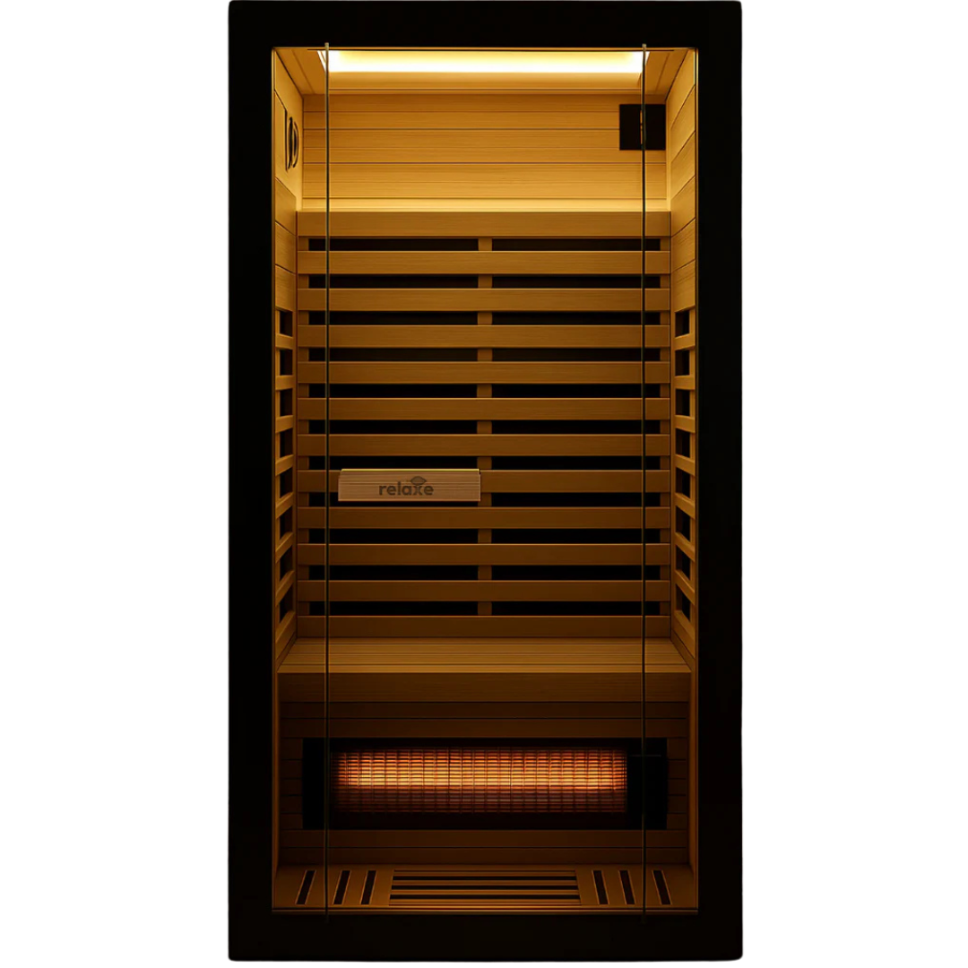 SAUNA INFRARGE SPECTRUM CALDERA ™ RELATIF avec panneau de thérapie rouge