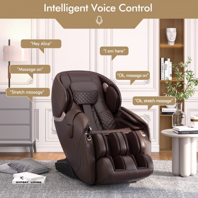 Relaxe Zero-Gravity Shiatsu Massage Chair avec chauffage (SL-Track)