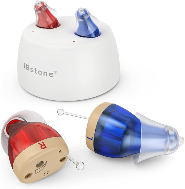 Rechargeable and Invisible Hearing Aids (Both Ears)